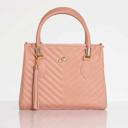 Bolsa Feminina Media Transversal e de Mão Bordado Matelassê