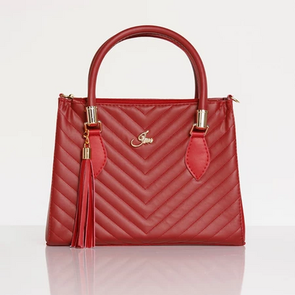 Bolsa Feminina Media Transversal e de Mão Bordado Matelassê