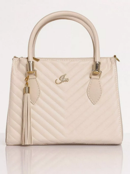 Bolsa Feminina Media Transversal e de Mão Bordado Matelassê