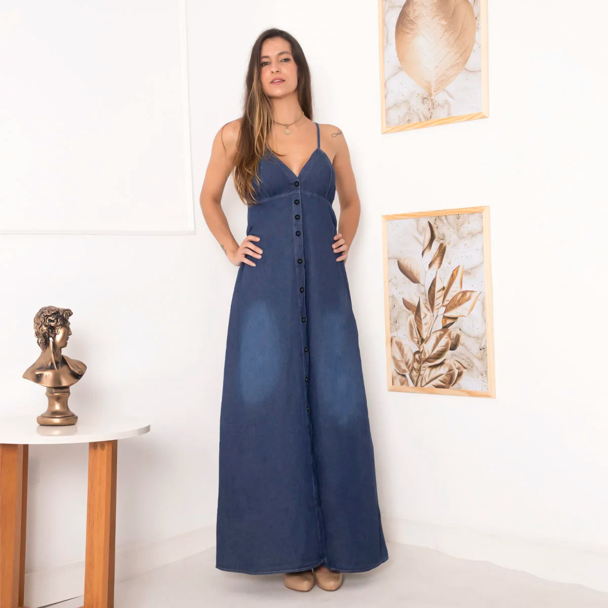 Vestido Jeans com Elastano - LH