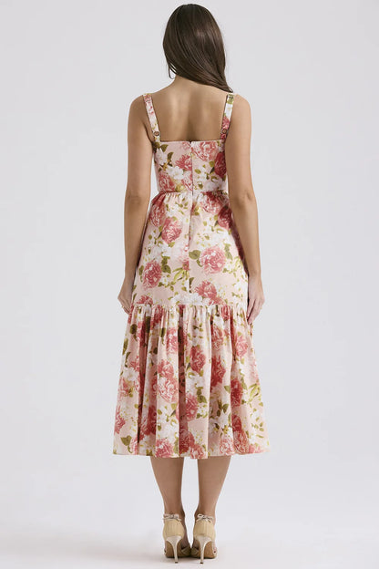 Midi Floral Elegance