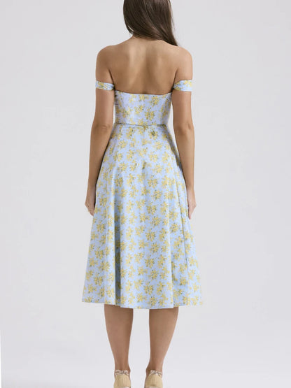 Midi Verde Floral Serenity