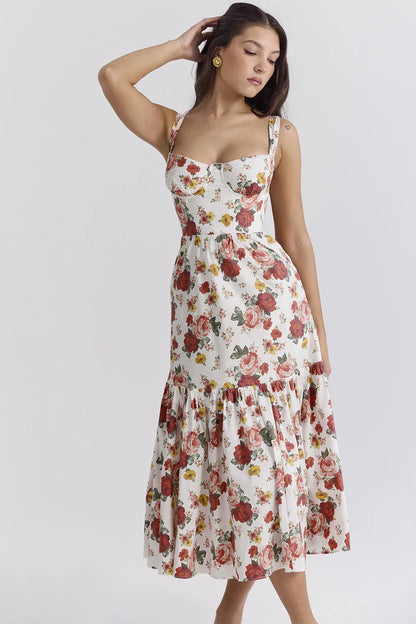 Midi Floral Elegance