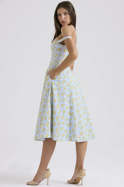 Midi Verde Floral Serenity