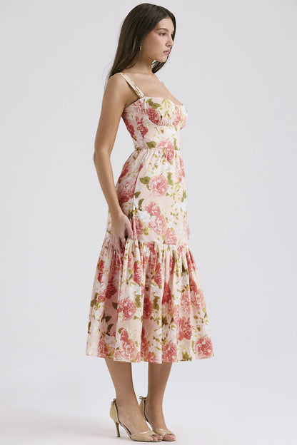 Midi Floral Elegance