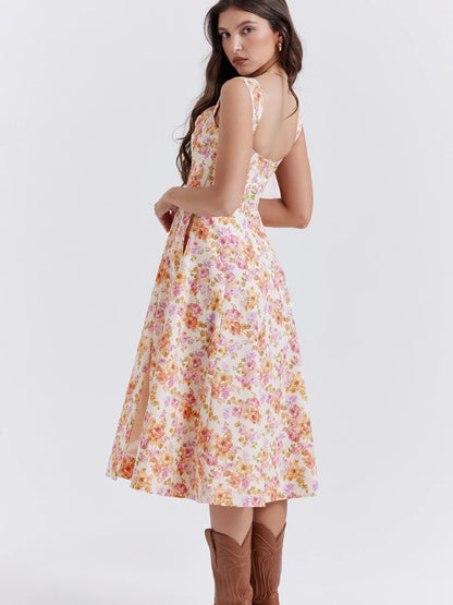 Midi Verde Floral Serenity