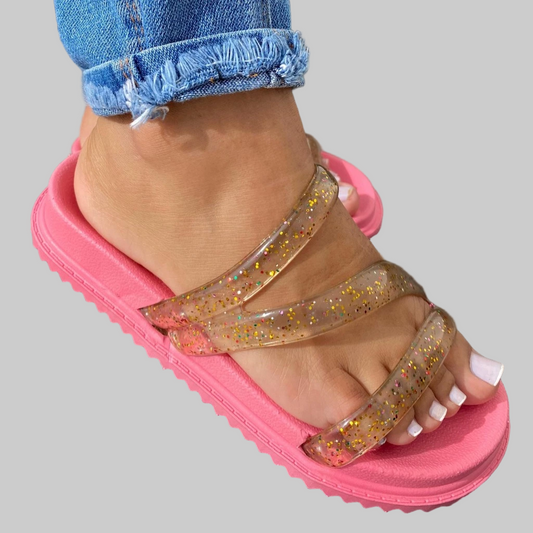 Sandália Papete Plataforma Feminina Adulta Confort Lançamento